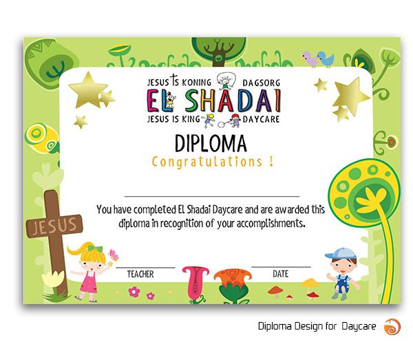 daycare diploma design